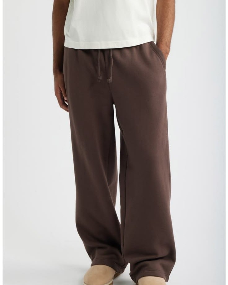 ATIV Heavyweight Fleece Sweatpants in Mocha Brown